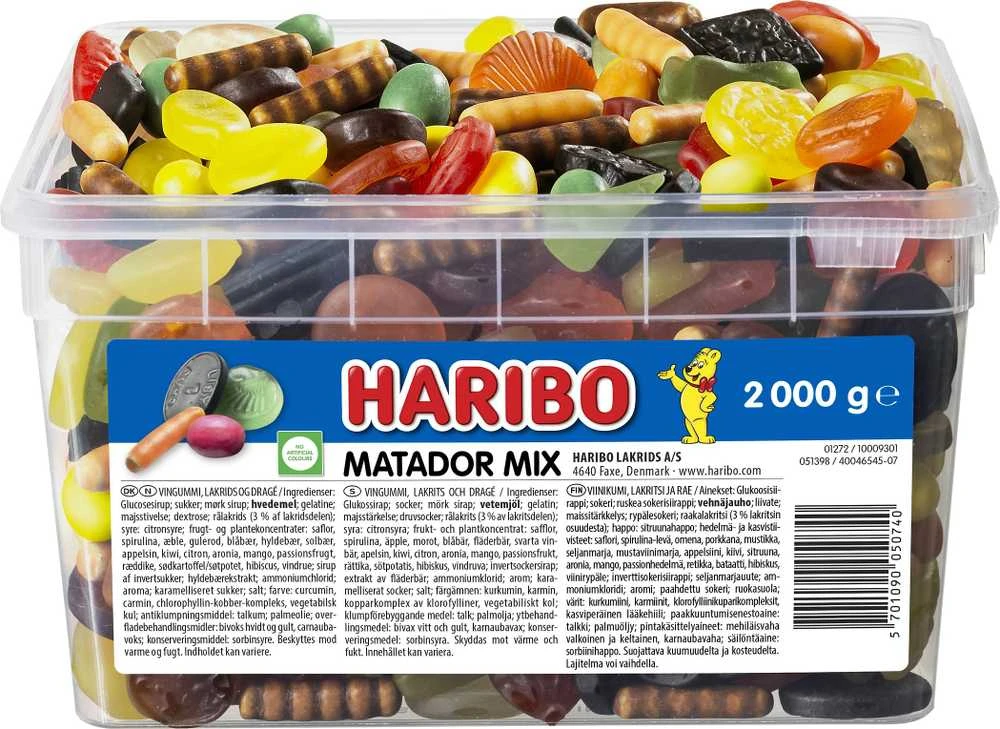 Haribo Matadormix HARIBO, dėžutė po 2kg