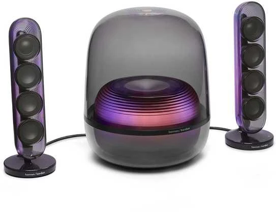 „Harman Kardon SoundSticks 5“ „Bluetooth“ garsiakalbiai, juodi