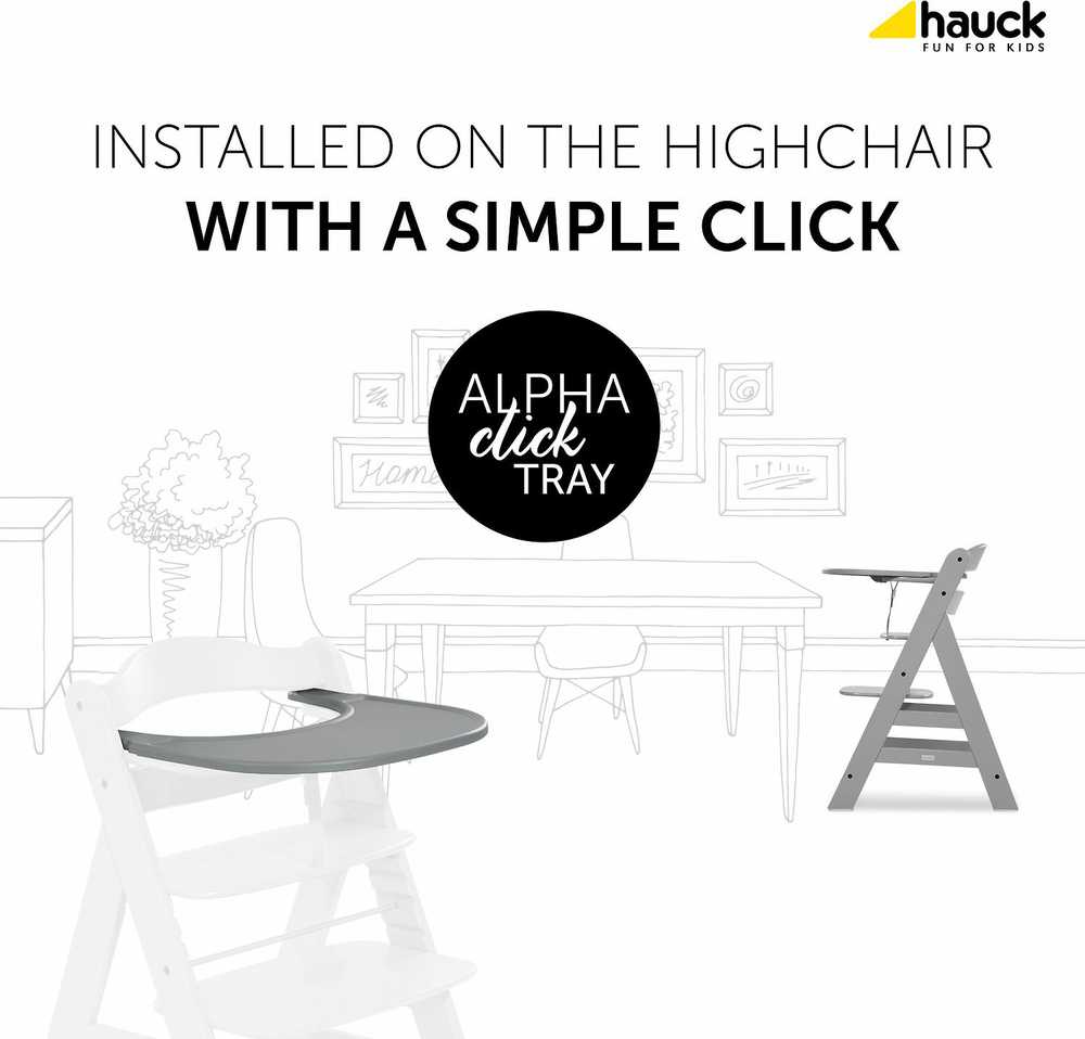 Hauck Alpha Click Tray stalas Alpha ir Beta kėdėms