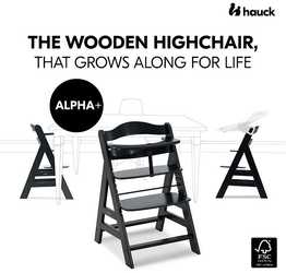 Hauck maitinimo kėdutė Alpha+, BlackNew