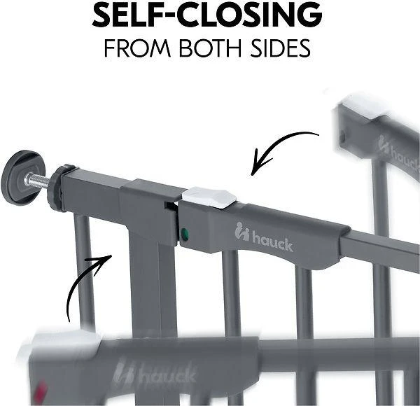 Hauck Clear Step Autoclose 2 apsauginiai vartai, 75 - 80 cm, pilki