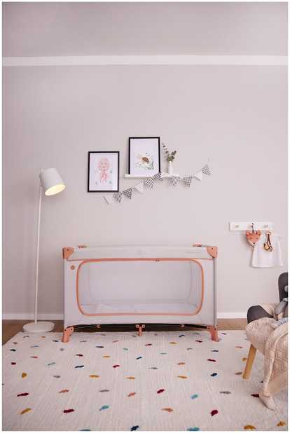 Lovytė turystyczne Hauck Dream N Play Plus Dusty Cork składane USZKODZONE