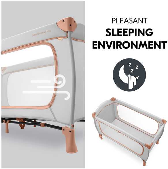 Lovytė turystyczne Hauck Dream N Play Plus Dusty Cork składane USZKODZONE