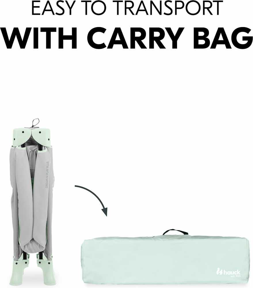 Maniežas Hauck Dream N Play Plus, dusty mint