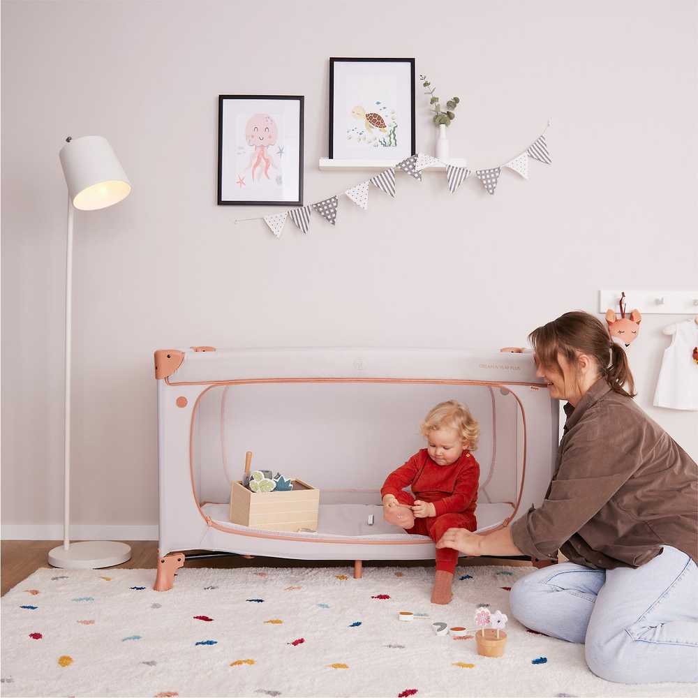 Maniežas Hauck Dream N Play Plus, dusty mint