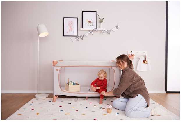 Lovytė turystyczne Hauck Dream N Play Plus Dusty Cork składane USZKODZONE