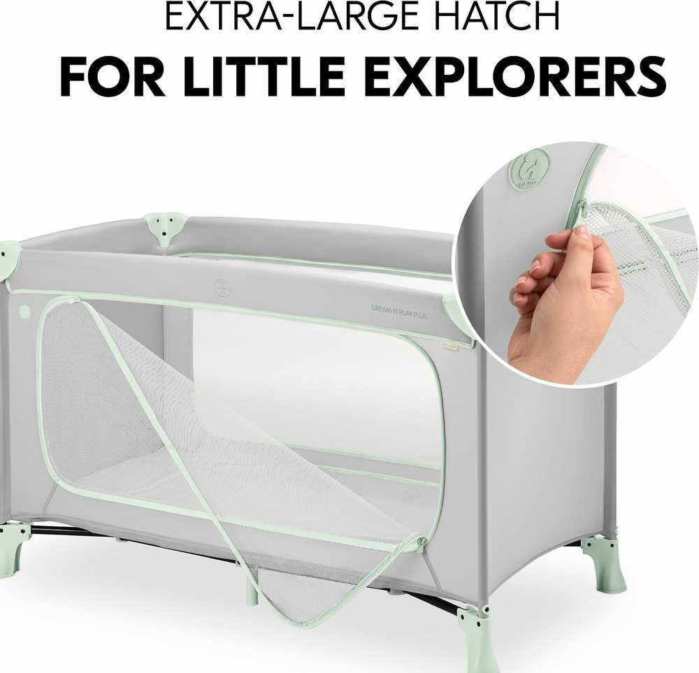 Maniežas Hauck Dream N Play Plus, dusty mint