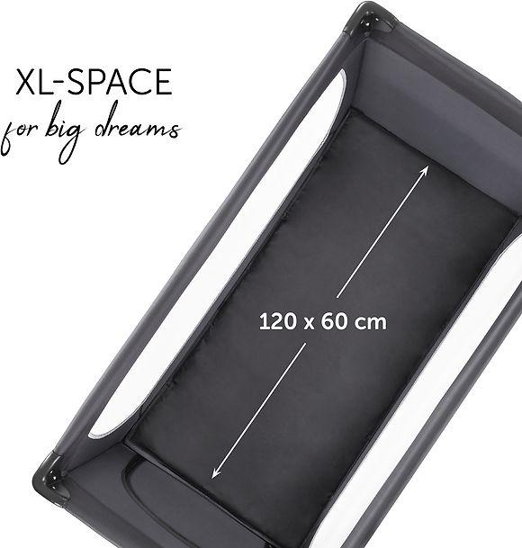 HAUCK lovelė - maniežas DREAM N PLAY Plus, pilka