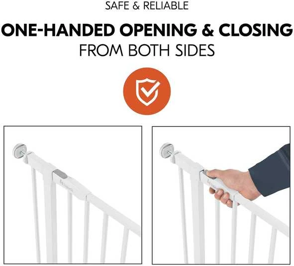 HAUCK apsauginių vartelių rinkinys su 9 cm prailginimu Open N Stop 2 , baltos spalvos, 597590