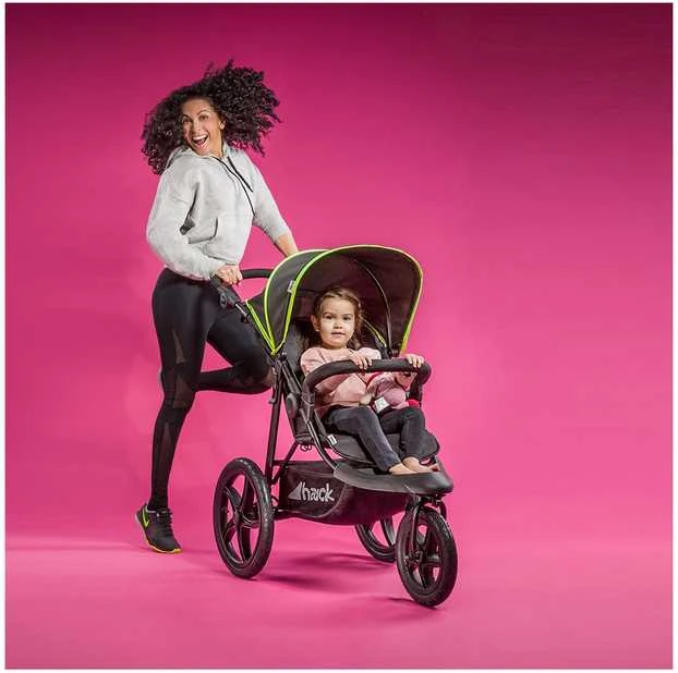 Hauck Runner Juodas/Neon Geltona