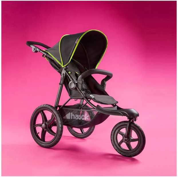 Hauck Runner Juodas/Neon Geltona