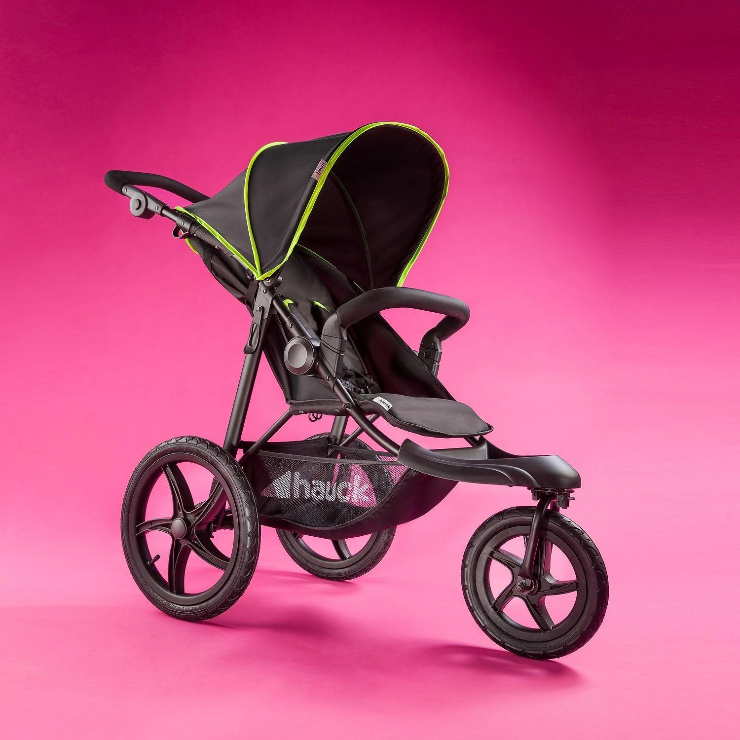 Hauck Runner Juodas/Neon Geltona