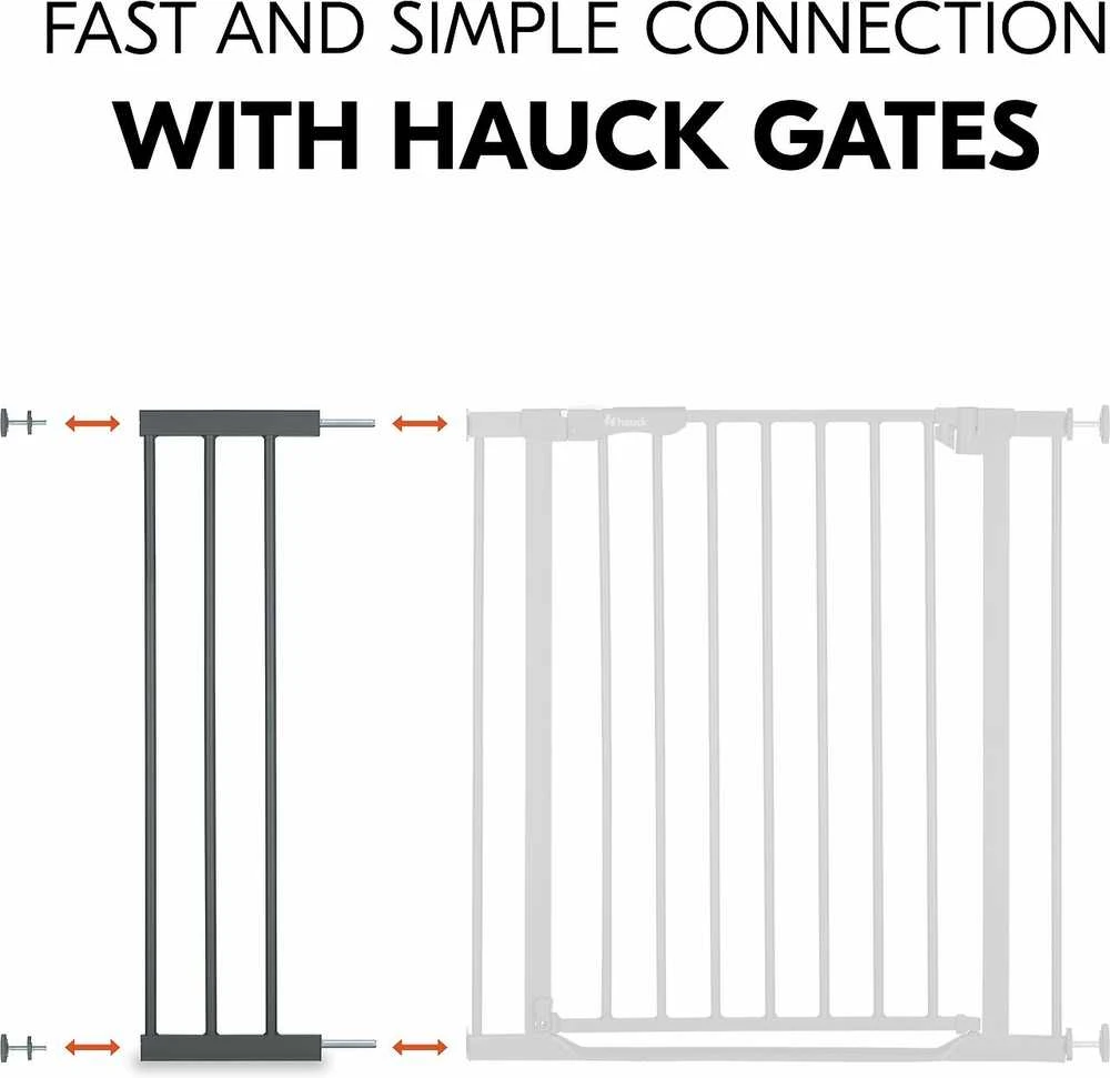 Hauck Safety Gate Extension 21 cm -turvaportin jatkopala, tummanharmaa