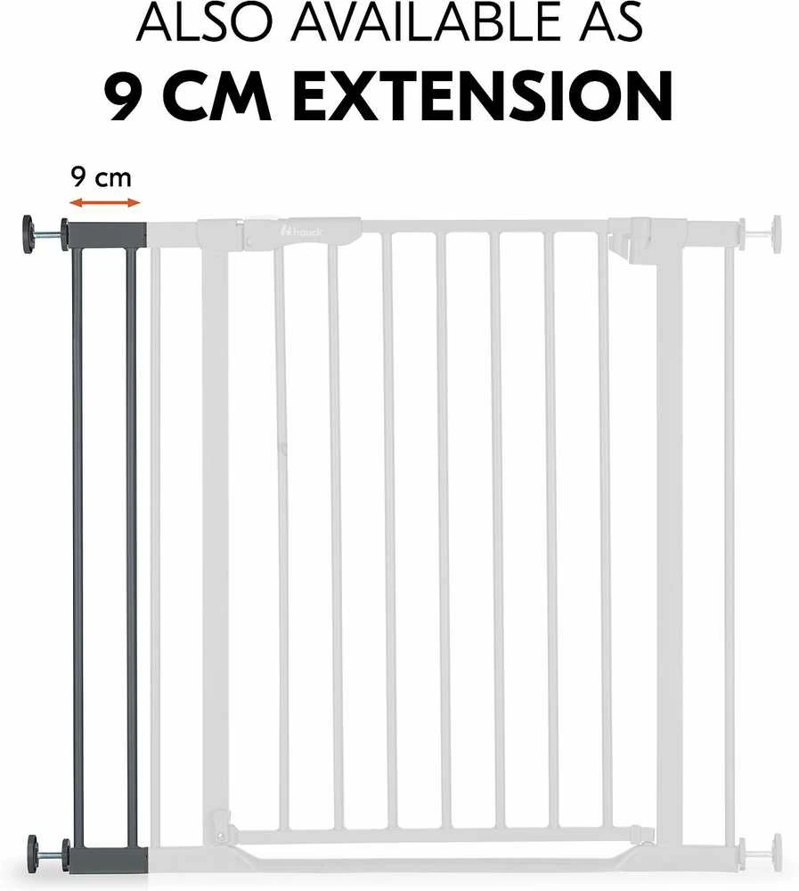 Hauck Safety Gate Extension 21 cm -turvaportin jatkopala, tummanharmaa