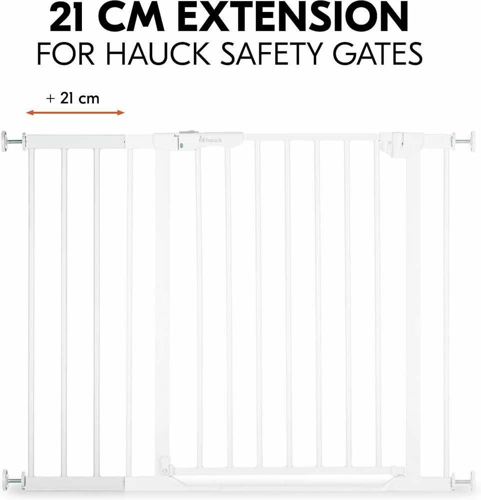 Hauck Safety Gate Extension 21 cm -turvaportin jatkopala, valkoinen