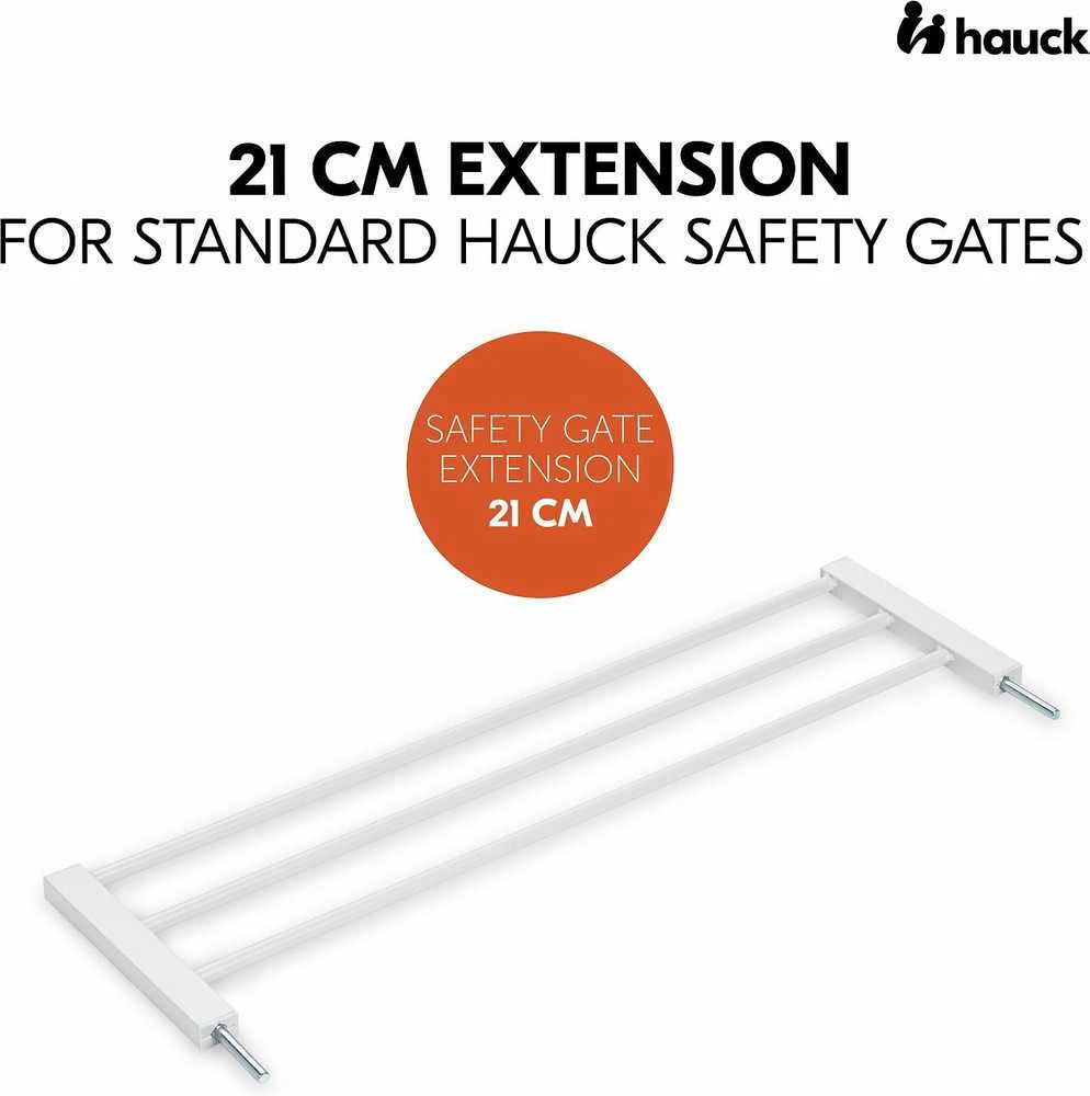 Hauck Safety Gate Extension 21 cm -turvaportin jatkopala, valkoinen