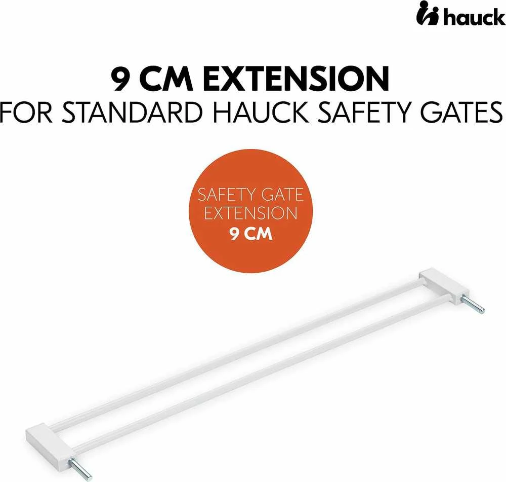 Hauck Safety Gate Extension 9 cm turvaportin jatkopala, valkoinen
