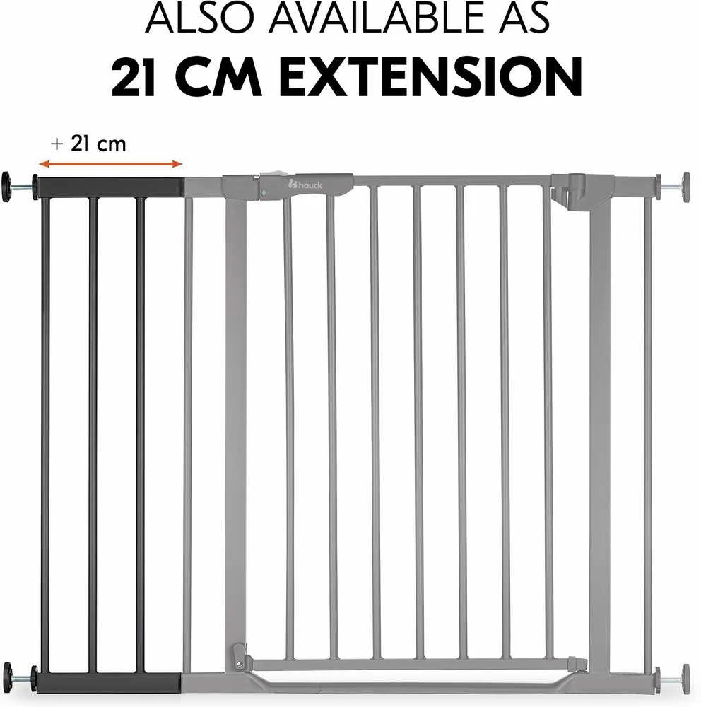 Hauck Safety Gate Extension 9 cm turvaportin jatkopala, musta