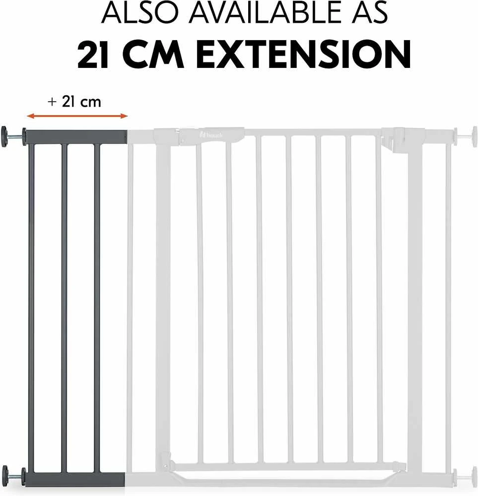 Hauck Safety Gate Extension 9 cm turvaportin jatkopala, tummanharmaa