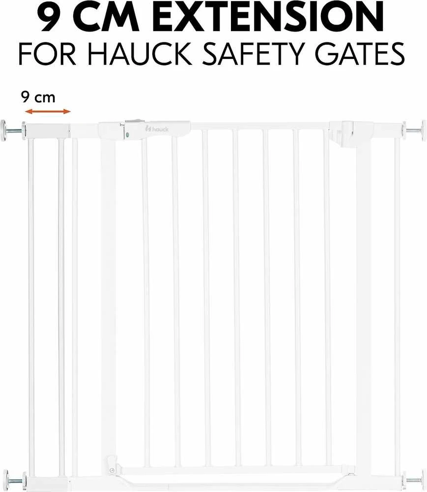 Hauck Safety Gate Extension 9 cm turvaportin jatkopala, valkoinen