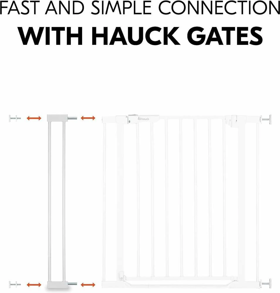 Hauck Safety Gate Extension 9 cm turvaportin jatkopala, valkoinen