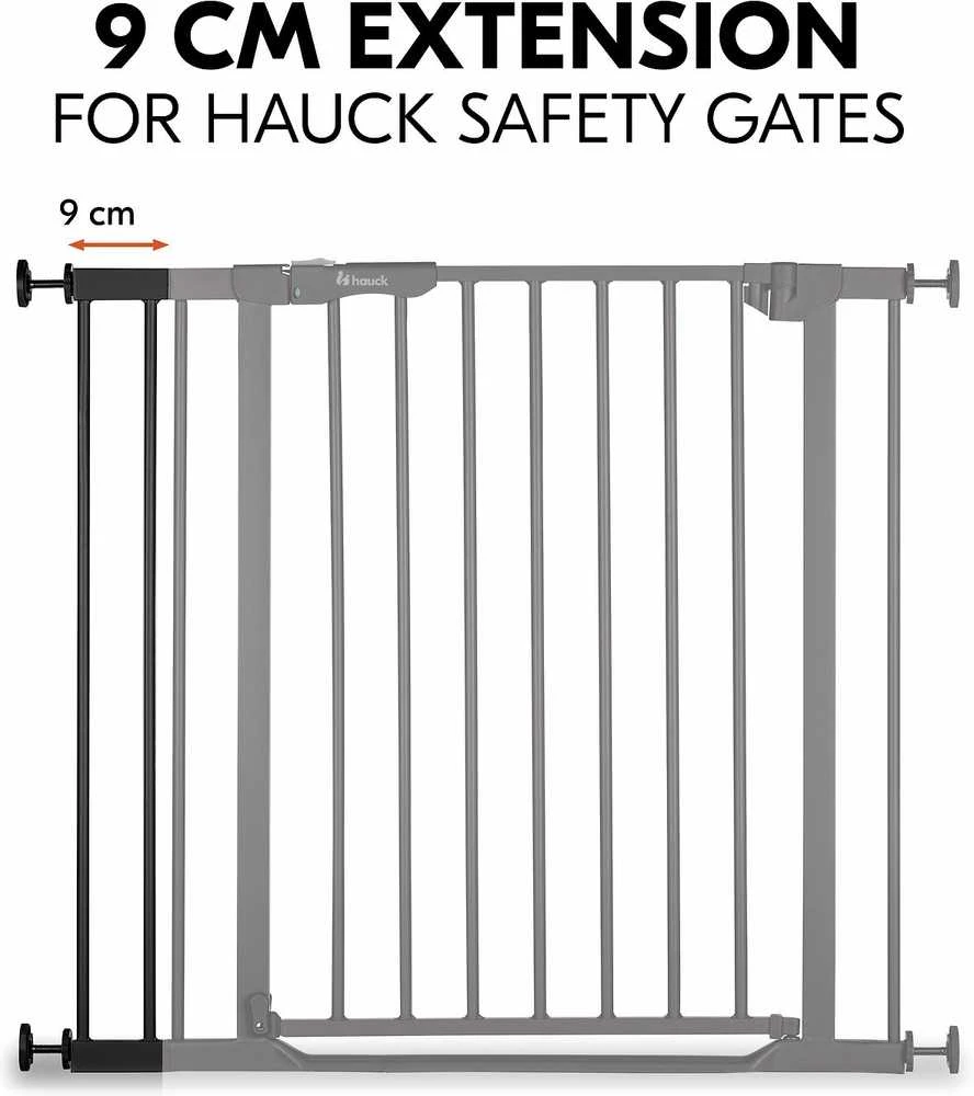 Hauck Safety Gate Extension 9 cm turvaportin jatkopala, musta