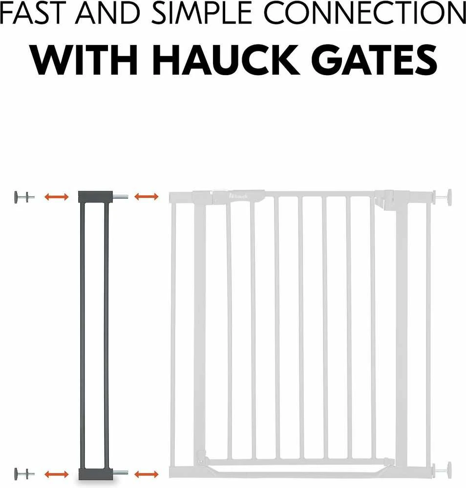 Hauck Safety Gate Extension 9 cm turvaportin jatkopala, tummanharmaa