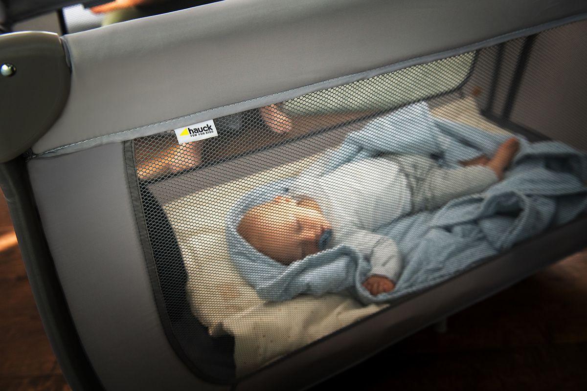 Nascita HAUCK lovelė - maniežas SLEEP N PLAY Go Plus, pilka