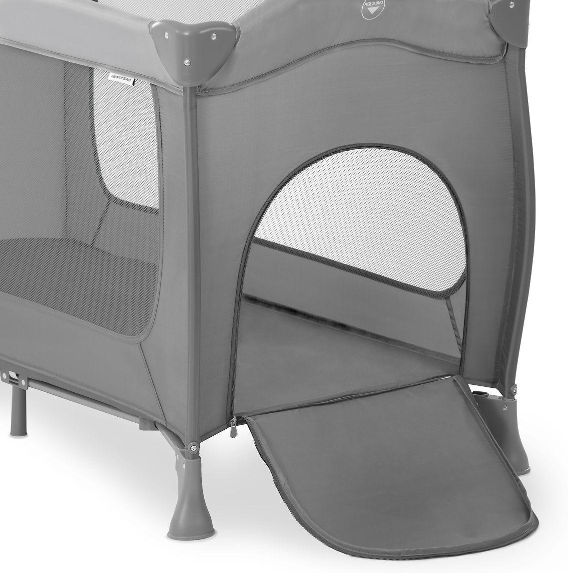 Nascita HAUCK lovelė - maniežas SLEEP N PLAY Go Plus, pilka