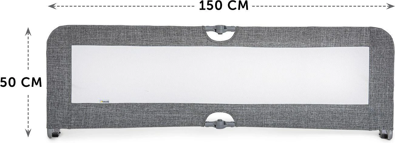 Hauck Sleep'n Safe Plus XL apsauginis barjeras, melanžinė pilka