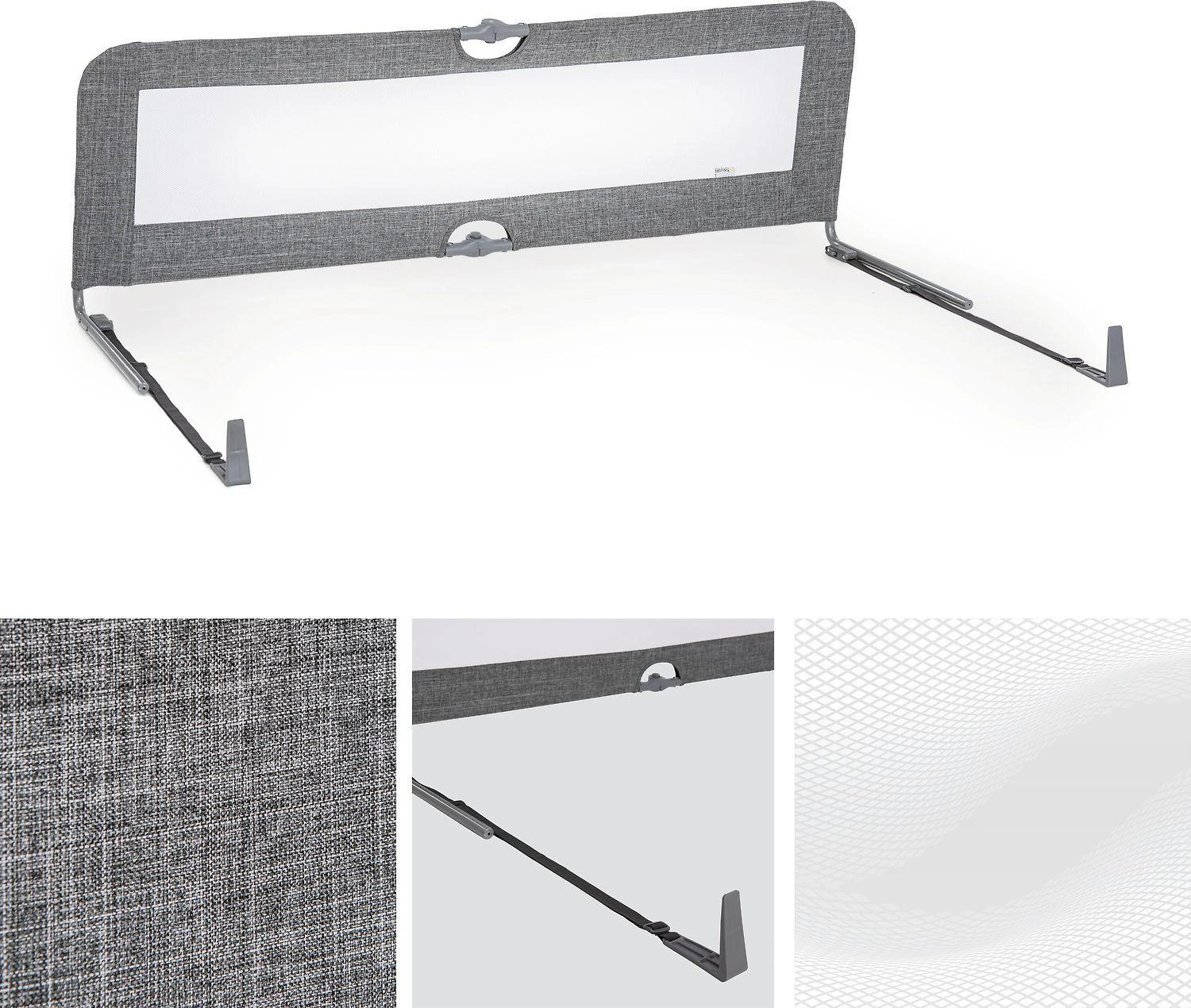 Hauck Sleep'n Safe Plus XL apsauginis barjeras, melanžinė pilka