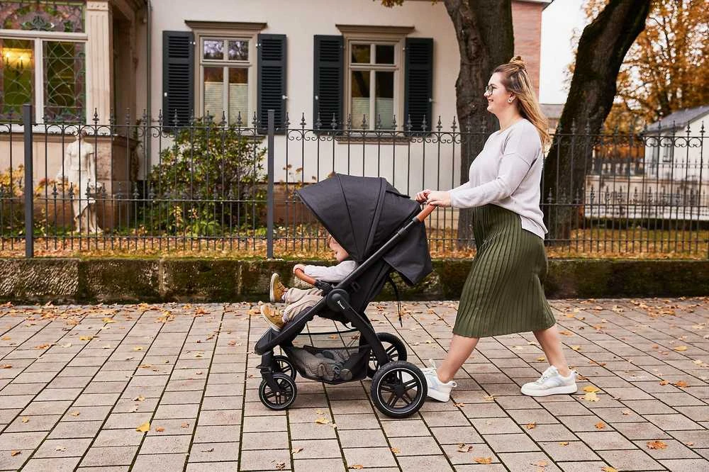 Hauck Uptown Juodas vežimėlis, Melange-Juodas