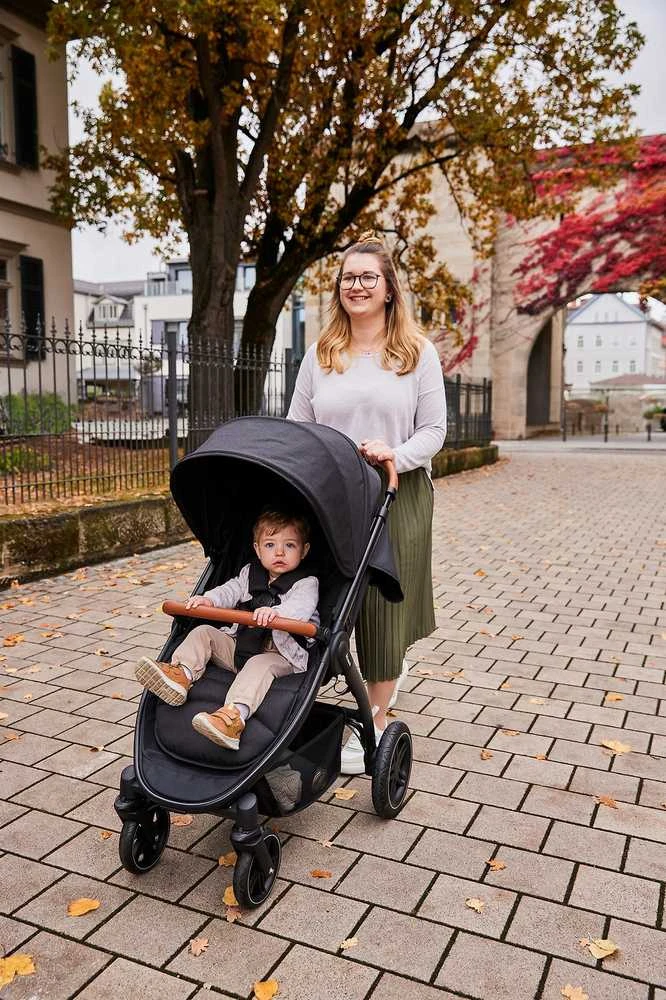 Hauck Uptown Juodas vežimėlis, Melange-Juodas