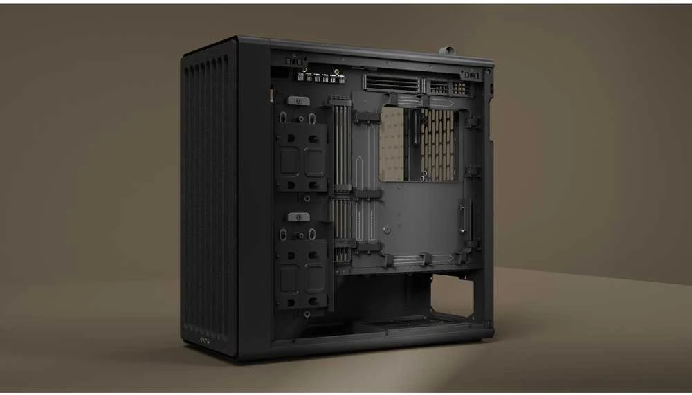 HAVN BF 360 Flow kompiuterio korpusas, Midi bokštas, E-ATX, grūdintas stiklas – Juodas