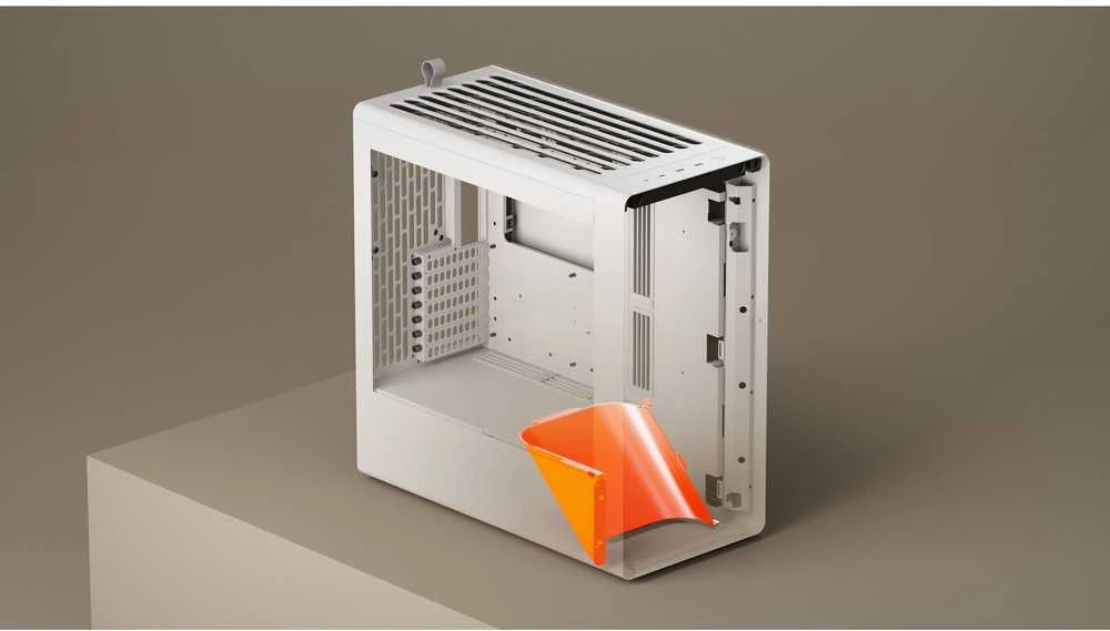 HAVN BF 360 kompiuterio korpusas, Midi bokštas, E-ATX, grūdintas stiklas – Baltas