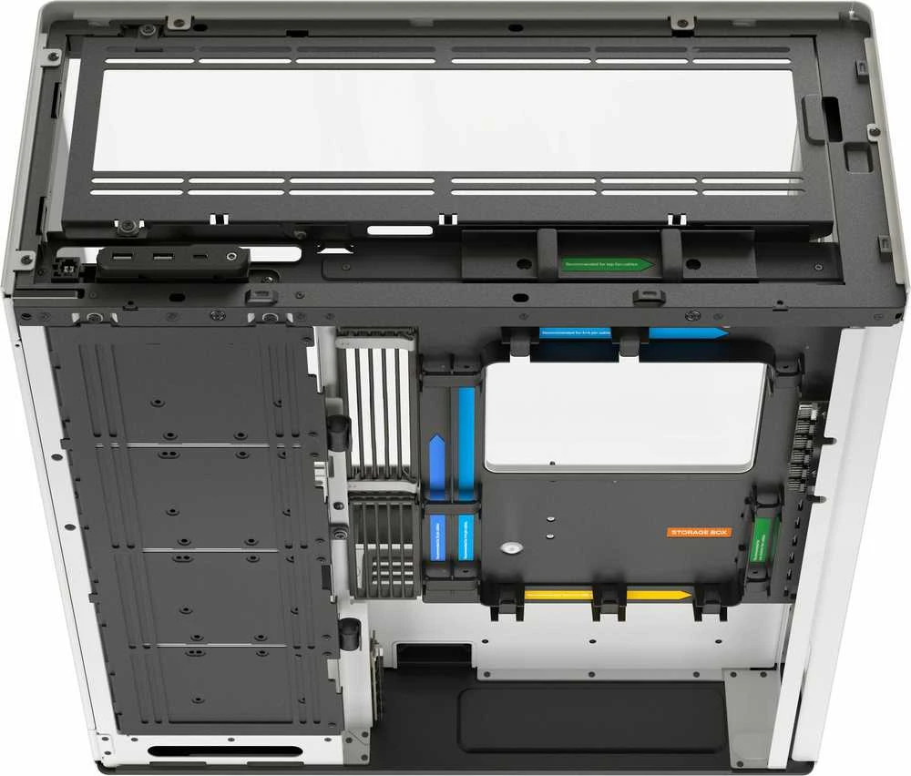 HAVN HS 420 PC-kompiuterio korpusas, Midi-Tower, E-ATX, Tempered Glass – baltos spalvos