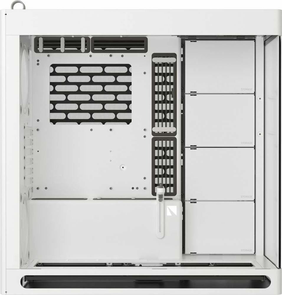 HAVN HS 420 PC-kompiuterio korpusas, Midi-Tower, E-ATX, Tempered Glass – baltos spalvos