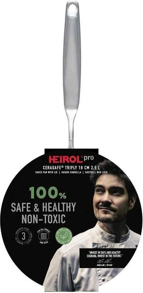 Heirol Cerasafe Triply -kasari kannella, 18 cm/2,5 L