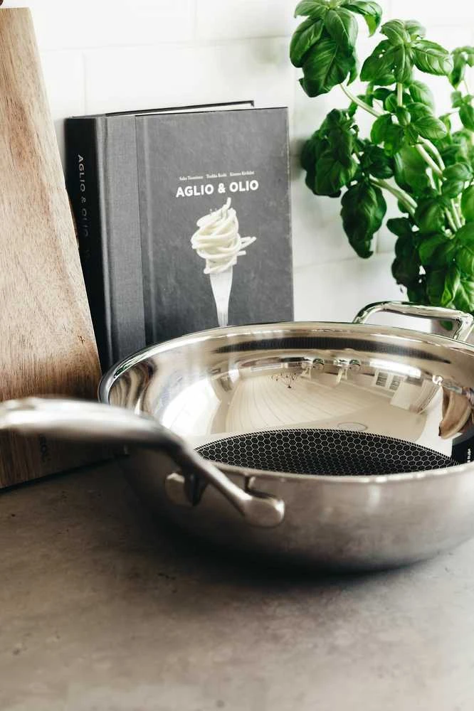 Heirol Pro Steelsafe wok keptuvė, nerūdijantis plienas + nelipni danga, 28 cm