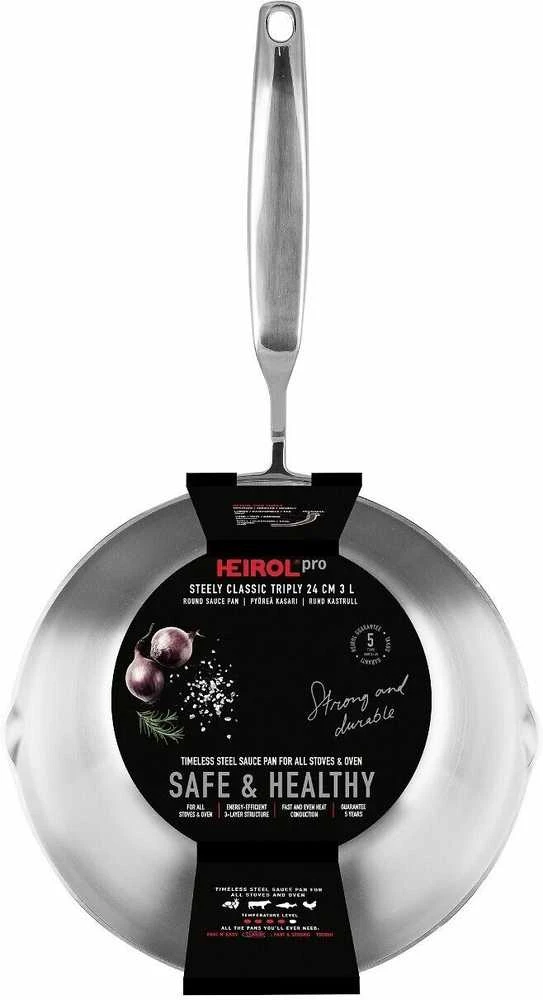 Heirol Steely Classic Triply -kasari, 24 cm/3 L