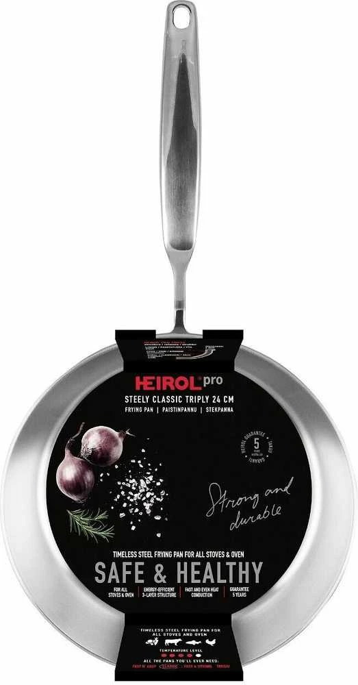 Heirol Steely Classic Triply keptuvė, 24 cm