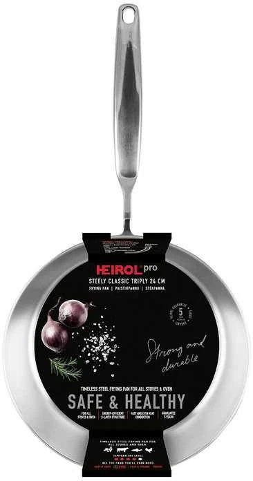 Heirol Steely Classic Triply keptuvė, 24 cm