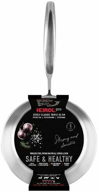Heirol Steely Classic Triply keptuvė, 20 cm