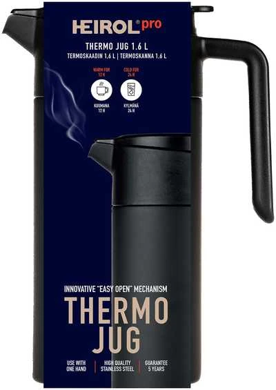 Heirol termokaadin, 1,6 l, Easy Open, musta