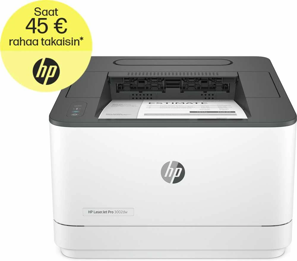Hewlett Packard (HP) HP LaserJet Pro 3002dw Spausdintuvas - A4 Mono lazerinis, Print, Auto-Duplex, LAN, WiFi, 33ppm, 350-2500 pages per month