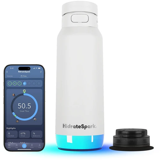 Gertuvė „HidrateSpark PRO 2“ išmanusis buteliukas, 950 ml, baltas
