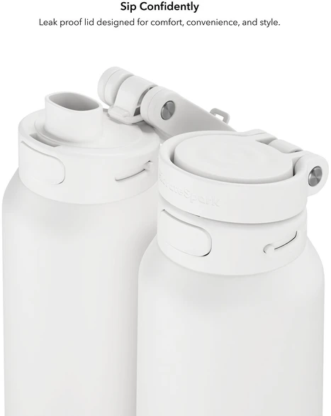 Gertuvė „HidrateSpark PRO 2“ išmanusis buteliukas, 950 ml, baltas