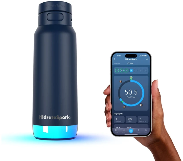 Gertuvė HidrateSpark PRO 2 älyjuomapullo pillillä, 0,95 l, sininen