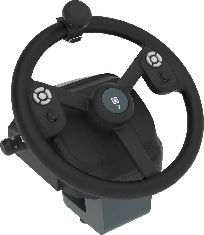 HORI – ūkininkavimo valdymo sistema, skirta asmeniniam kompiuteriui (Windows 11/10), skirta ūkininkavimo simuliatoriui su viso dydžio vairu, valdymo skydeliu ir pedalais