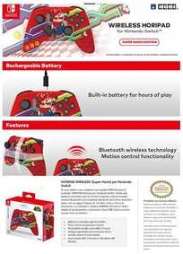 HORI Horipad belaidis pultelis Nintendo Switch (Super Mario)